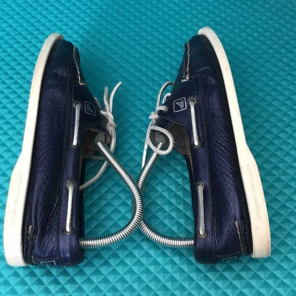 SPERRY Women Top Sider Metallic Boat Blue Shoes | 8.5 - Picture 8 of 13